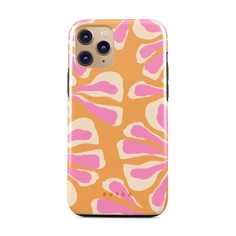 Burga Aloha Pink and Orange Floral Tough Cade for iPhone 11 Pro Max